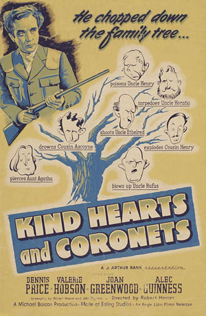 Kind Hearts and Coronets Movie Poster
