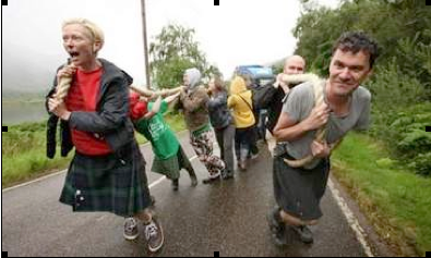 Tild Swinton Hauling Camera